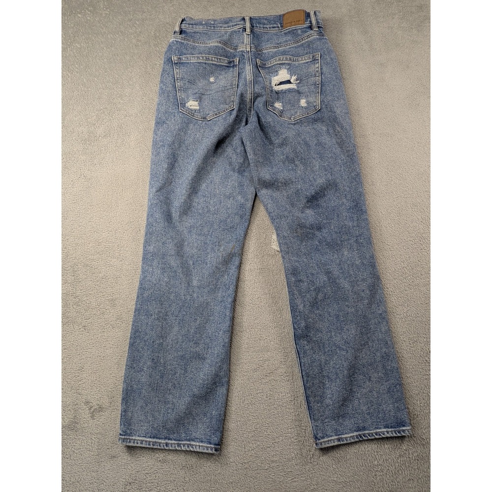 American Eagle Highest Rise 90s Boyfriend Distressed Jeans Blue Size 6 Regular - Picture 3 of 15